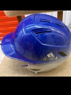 adidas Blue Gloss Batting Helmet